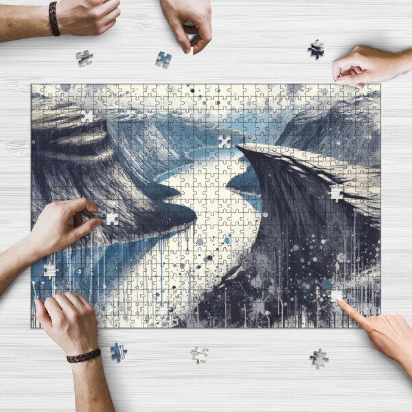 Puslespill Trolltunga abstrakt kunst