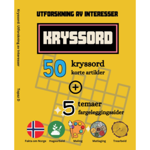 Kryssord bok: Utforskning av Interesser 50 kryssord | artikler | fargelegging sider