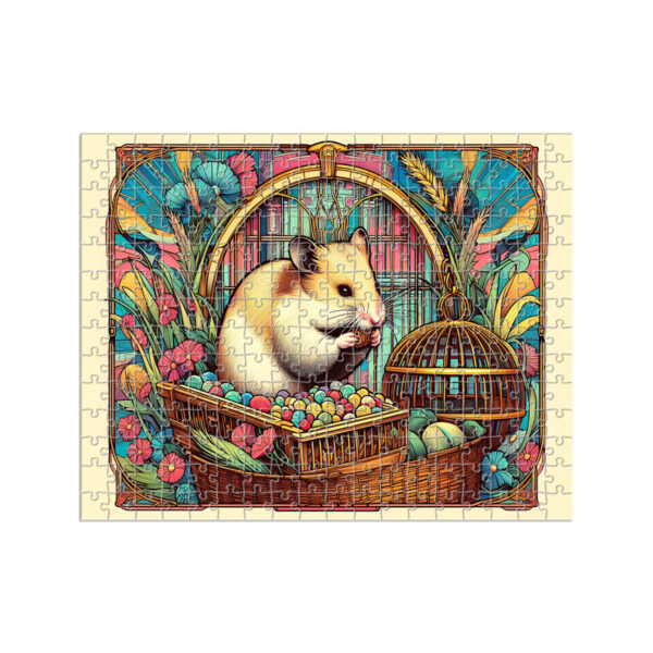 Puslespill art nouveau hamster for voksne